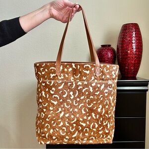 Madewell Medium Transport Tote Printed Calf Hair MSRP $198